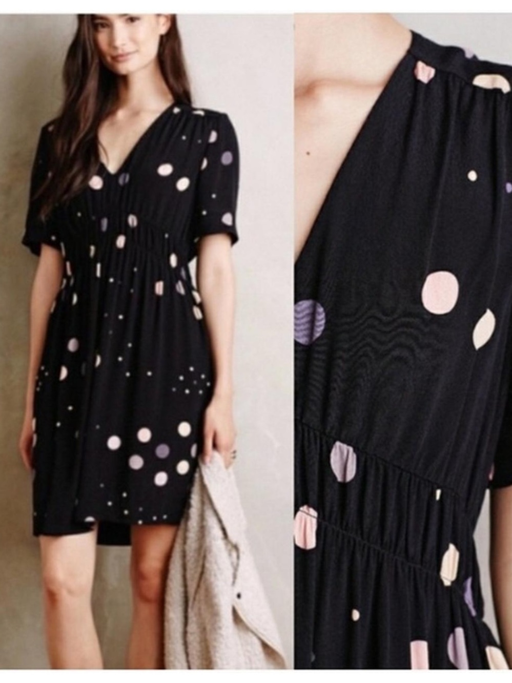 Anthropologie Polka Dot Felicity Dress